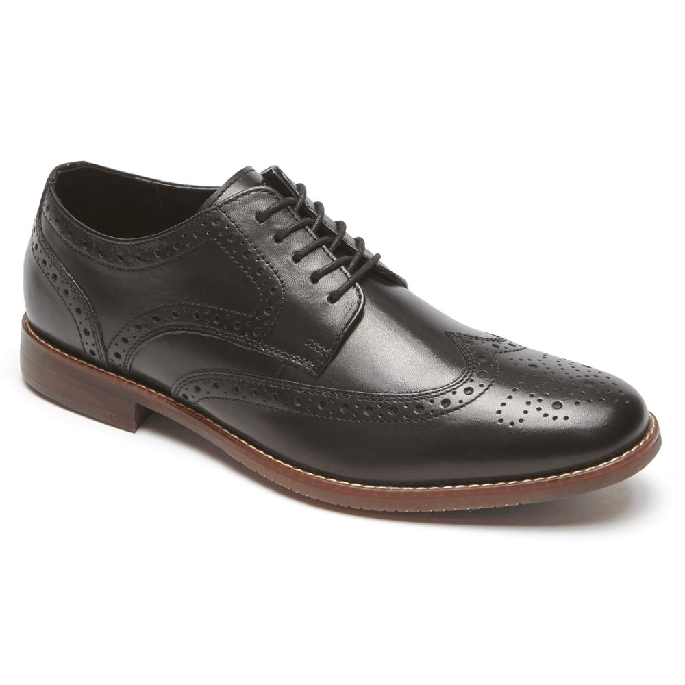 Rockport Snøre Sko Herre Svart - Style Purpose Wingtip - YBMN83457